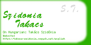szidonia takacs business card